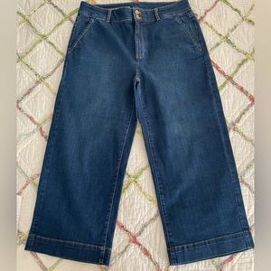 Talbots Flawless High Waist Wide Crop Jean